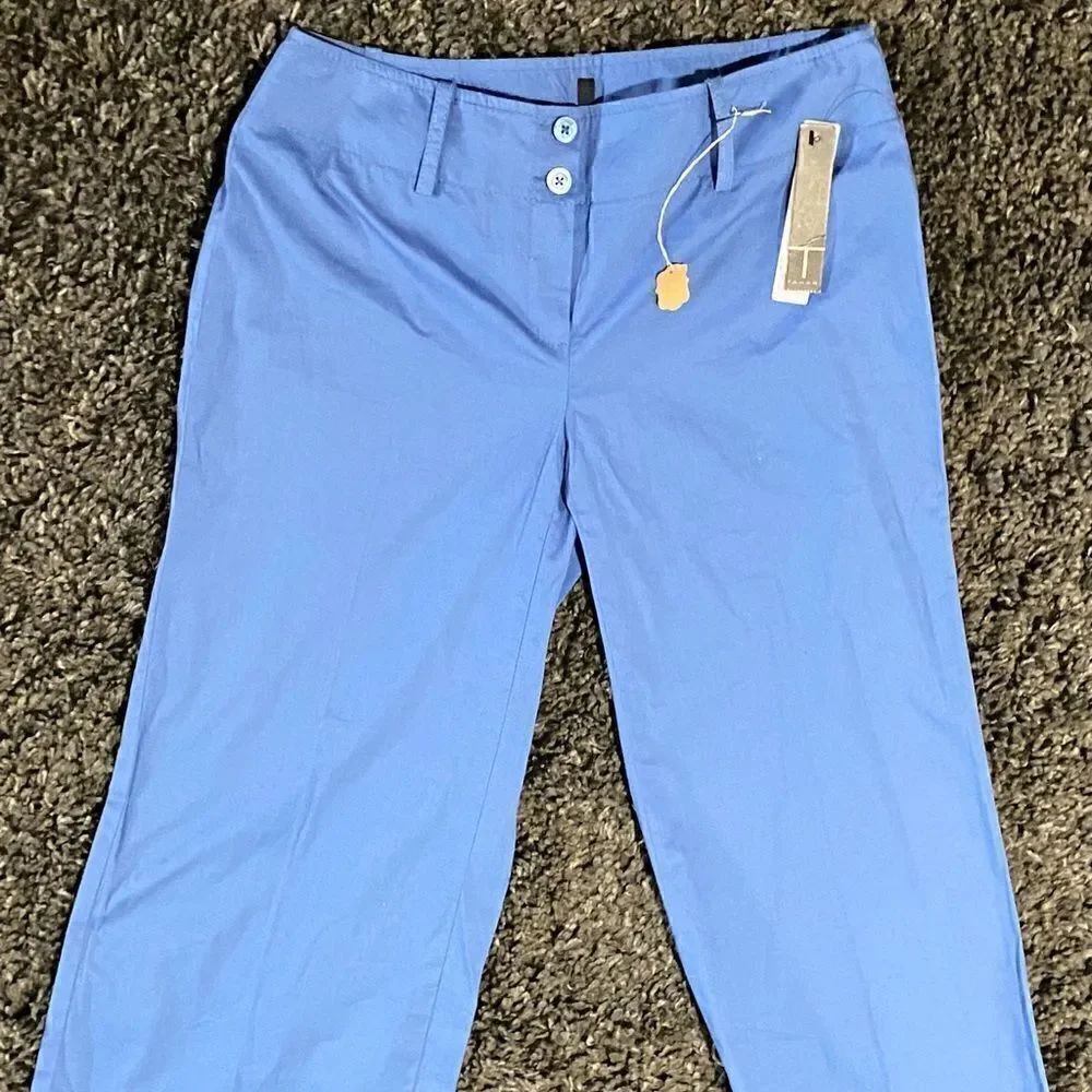 Tahari Women's Solid Wide Leg Trousers Size 2 - Picture 5 of 8